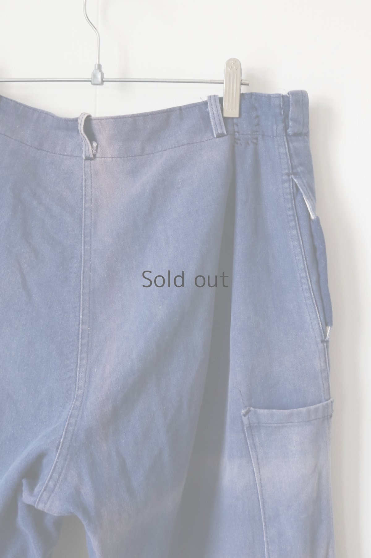 画像7: 【MITSUGU SASAKI】ビンテージ×リメイク パッチワーク ワークパンツ（小さめ） (7)