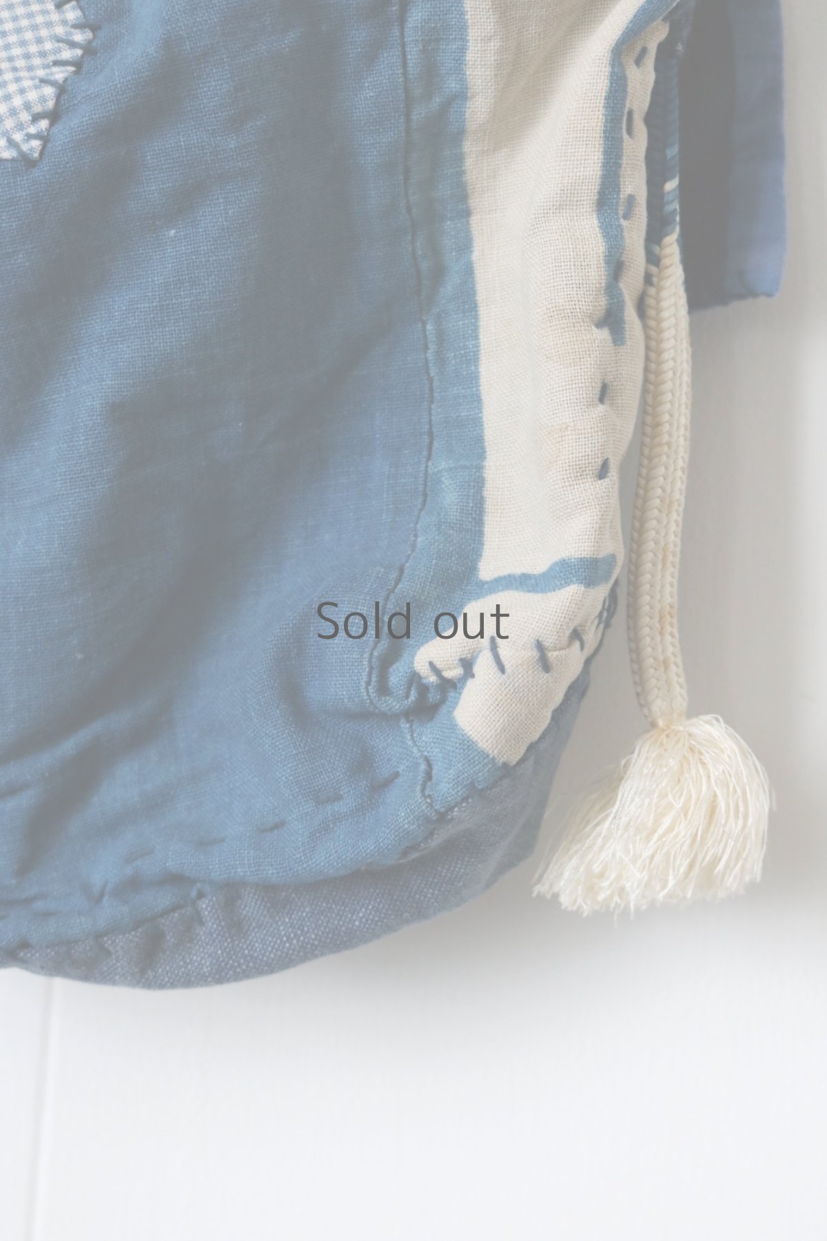 画像8: 【MITSUGU SASAKI】藍染古布リメイク　パッチワーク　スモールショルダーバッグ（ミックス） (8)