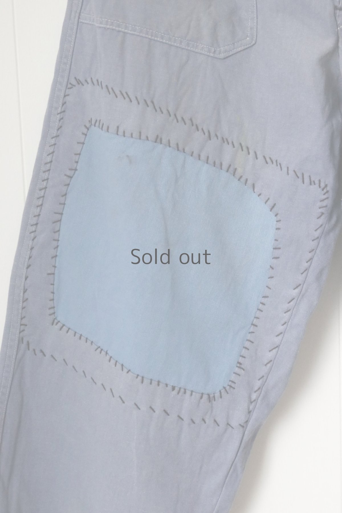 画像4: 【MITSUGU SASAKI】ビンテージ×リメイク パッチワーク ワークイージーパンツ（短め） (4)