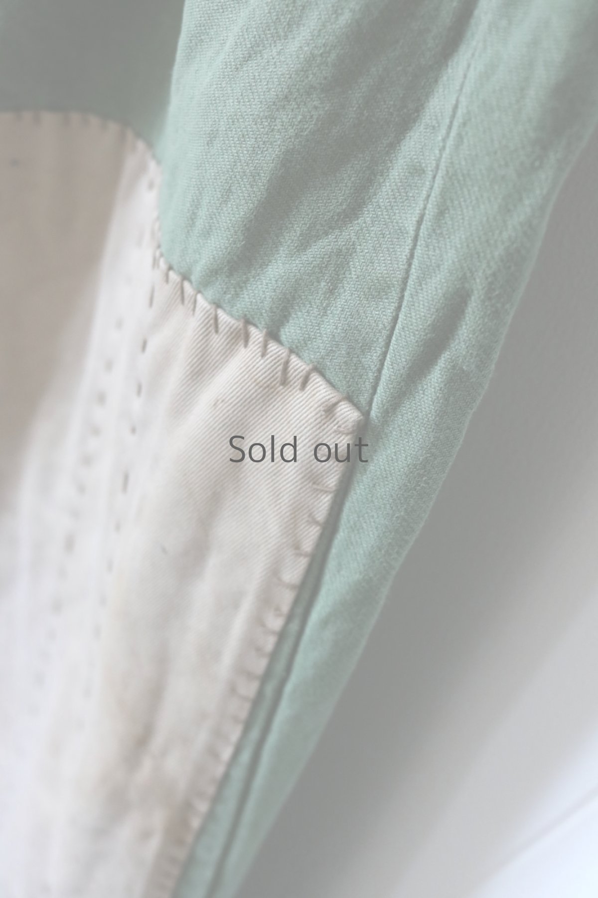 画像7: 【MITSUGU SASAKI】ビンテージリメイク　パッチワーク　スウェーデン軍ユーティリティパンツ（グリーン） (7)