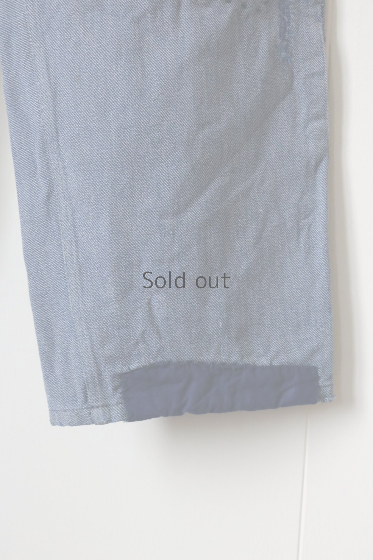 画像7: 【MITSUGU SASAKI】ビンテージ×リメイク　パッチワーク　スイス軍　デニムワイドパンツ (7)