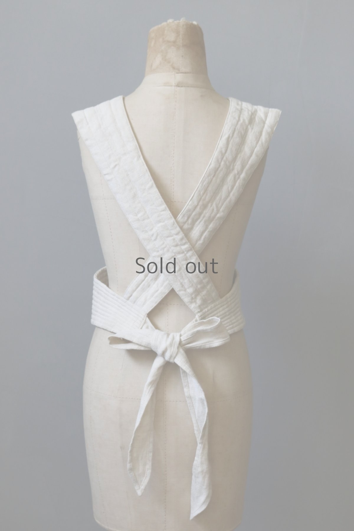 画像9: 【ササキチホ】アンティークリネン　胴衣（生成り) (9)