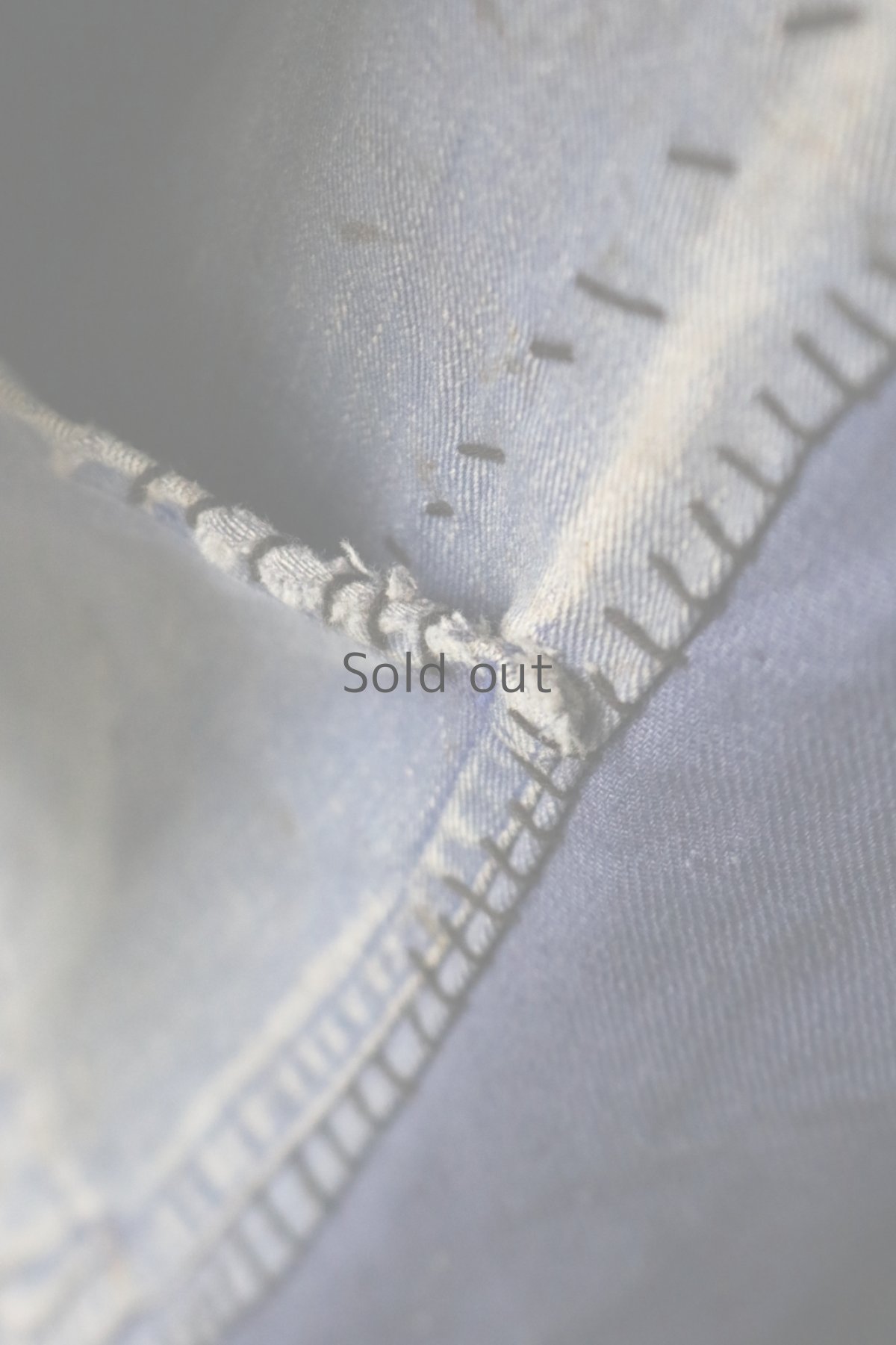 画像9: 【MITSUGU SASAKI】ビンテージリメイク パッチワーク ブルーワークコート（色褪せ） (9)