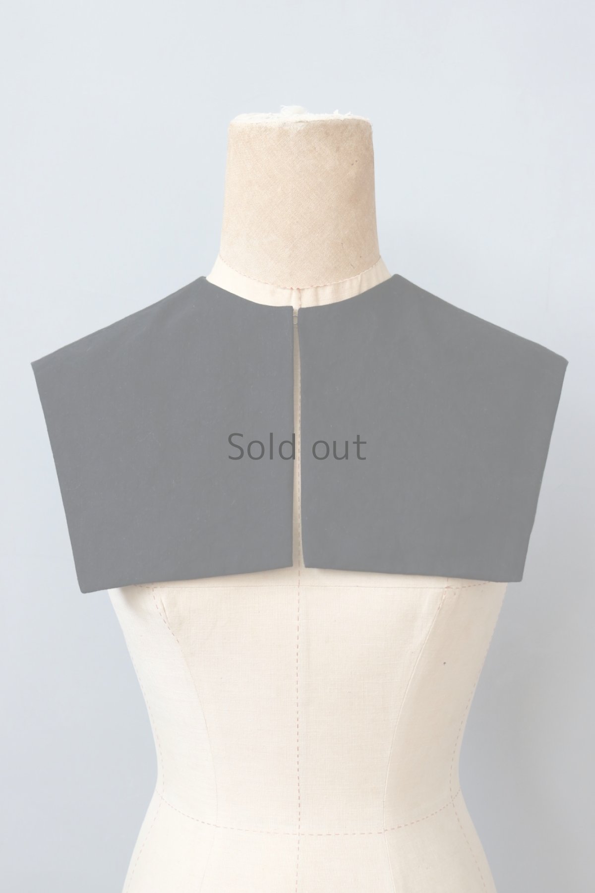 画像1: 【ササキチホ】アンティークリネン×染　トゥルドカラー／◻︎(シカク)／黒 (1)