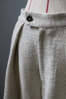 画像3: 【ササキチホ】アンティークリネン　ワイドワークパンツ／刺繍 (3)