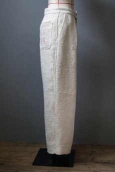 画像12: 【ササキチホ】アンティークリネン　ワイドワークパンツ／刺繍 (12)