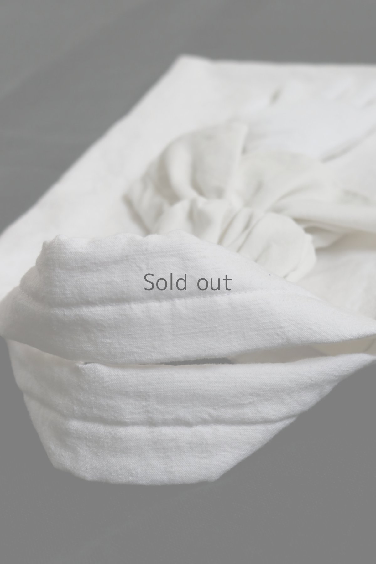 画像5: 【ササキチホ】アンティークリネン　“手”モチーフ　トートバッグ(白) (5)