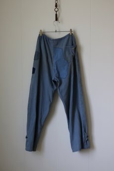 画像10: 【MITSUGU SASAKI】ビンテージ×リメイク パッチワーク HBTワークパンツ（ウエスト紐あり） (10)