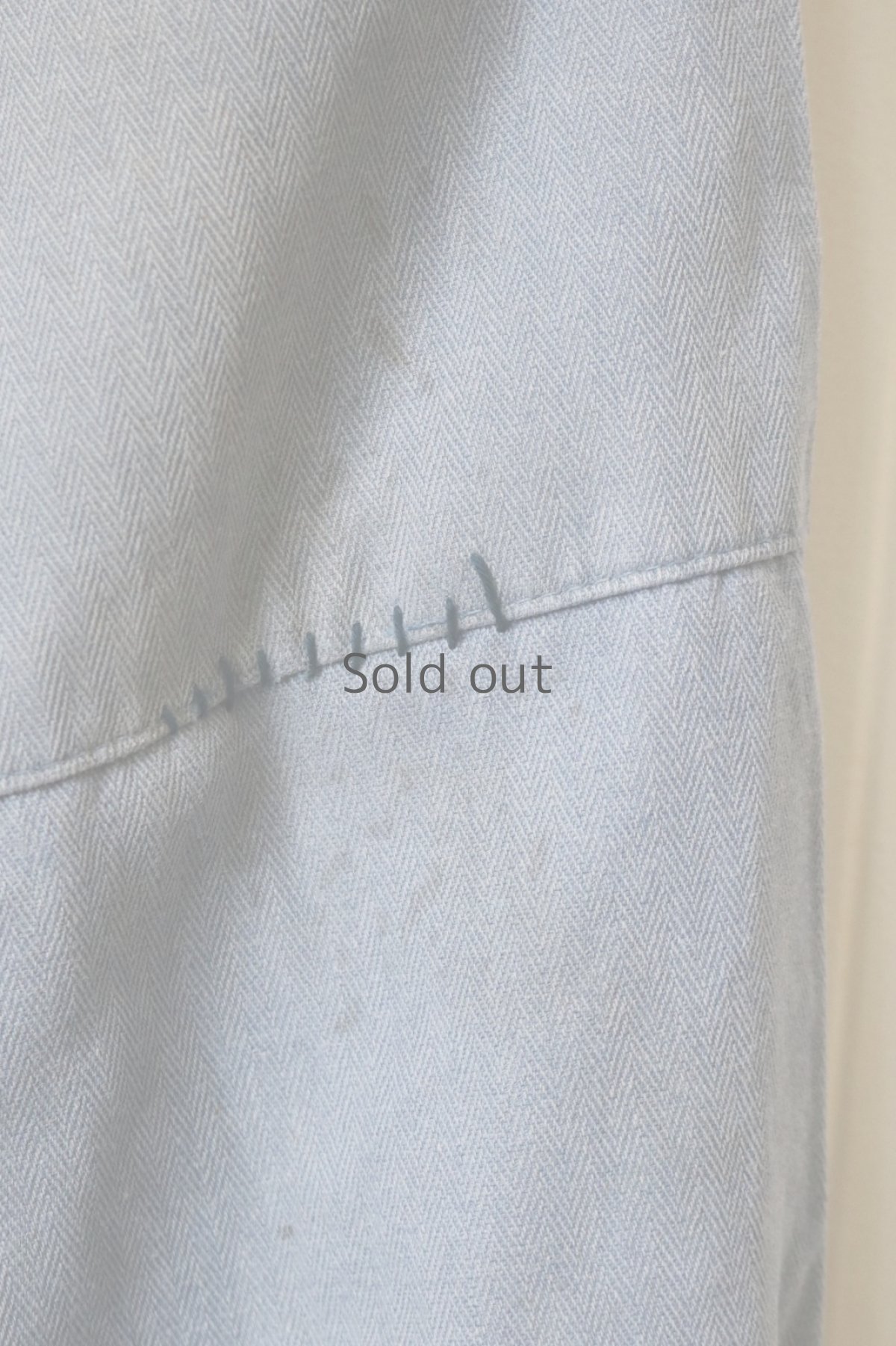 画像7: 【MITSUGU SASAKI】ビンテージ×リメイク パッチワーク HBTワークパンツ（ウエスト紐あり） (7)