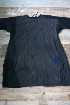 画像15: 【MITSUGU SASAKI】SUPER BORO BORO Black linen ワンピース (15)