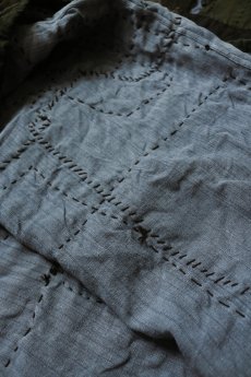 画像14: 【MITSUGU SASAKI】SUPER BORO BORO Black linen ワンピース (14)
