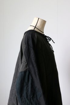 画像7: 【MITSUGU SASAKI】SUPER BORO BORO Black linen ワンピース (7)