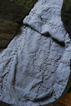 画像13: 【MITSUGU SASAKI】SUPER BORO BORO Black linen ワンピース (13)