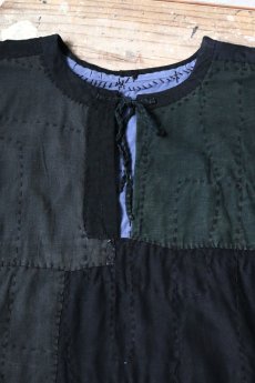 画像11: 【MITSUGU SASAKI】SUPER BORO BORO Black linen ワンピース (11)