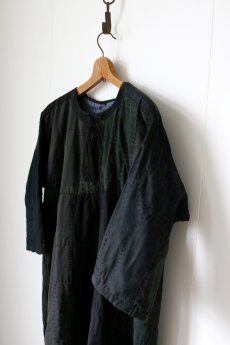 画像22: 【MITSUGU SASAKI】SUPER BORO BORO Black linen ワンピース (22)