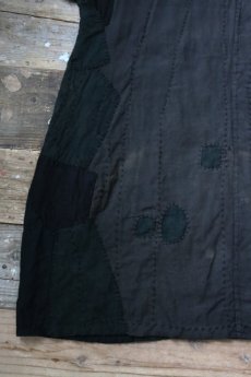 画像16: 【MITSUGU SASAKI】SUPER BORO BORO Black linen ワンピース (16)