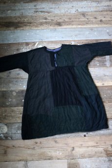 画像9: 【MITSUGU SASAKI】SUPER BORO BORO Black linen ワンピース (9)