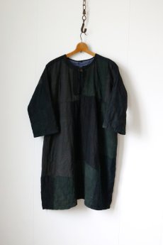 画像21: 【MITSUGU SASAKI】SUPER BORO BORO Black linen ワンピース (21)