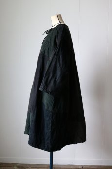 画像3: 【MITSUGU SASAKI】SUPER BORO BORO Black linen ワンピース (3)