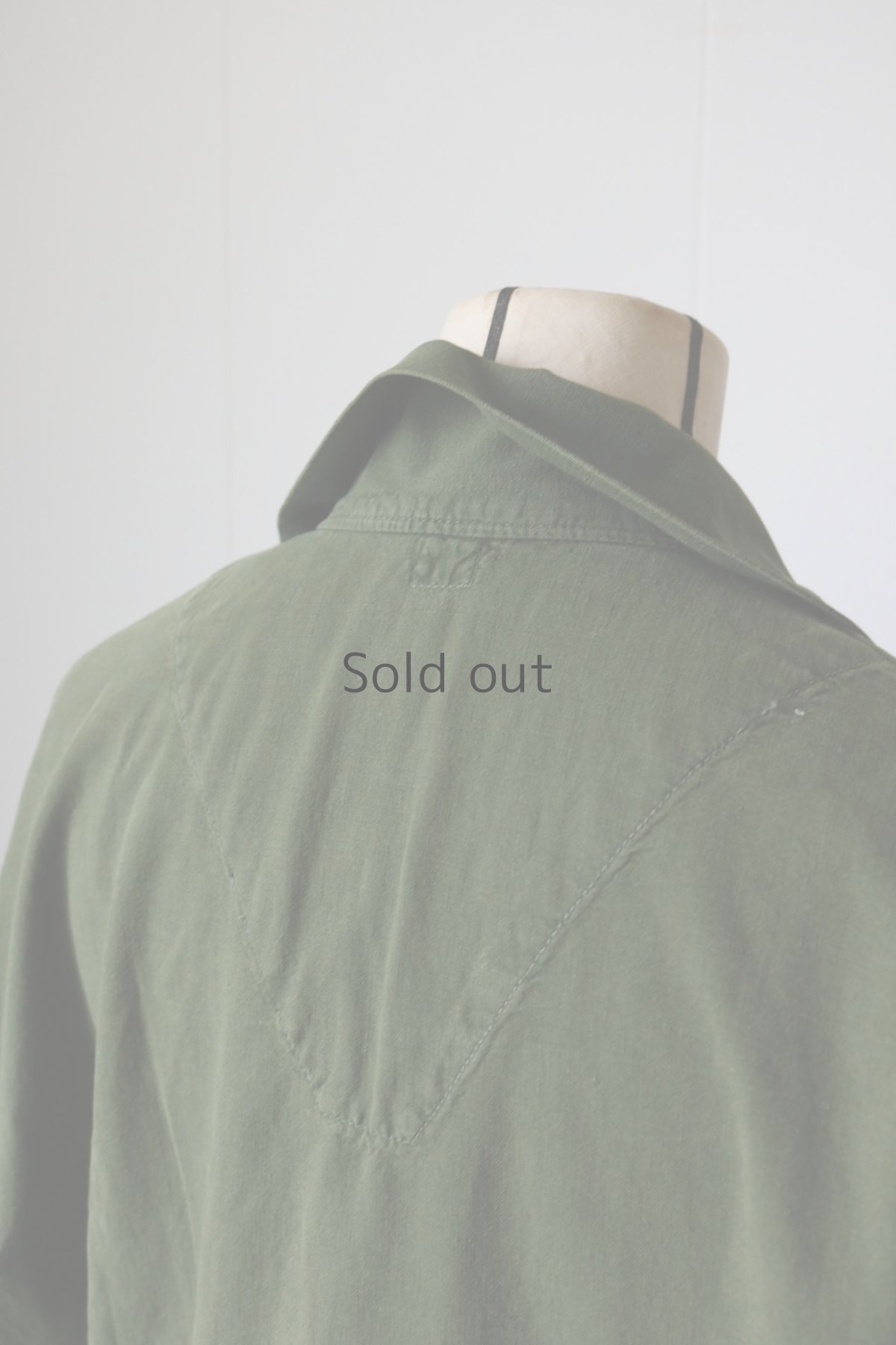 画像11: 【MITSUGU SASAKI】ビンテージリメイク　スウェーデン軍　M55半袖シャツ (11)