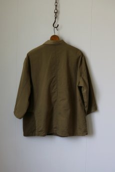 画像6: 【MITSUGU SASAKI】ビンテージリメイク　旧チェコスロバキア軍　パッチワーク　ヘリンボーンブラウンシャツ (6)