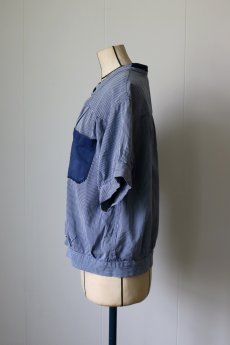画像5: 【MITSUGU SASAKI】ビンテージリメイク　パッチワーク　ファーマーズワークシャツ（A） (5)