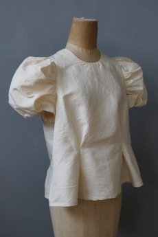 画像4: 【ササキチホ】ラミーコットン　装袖ブラウス s/s（生成り） (4)