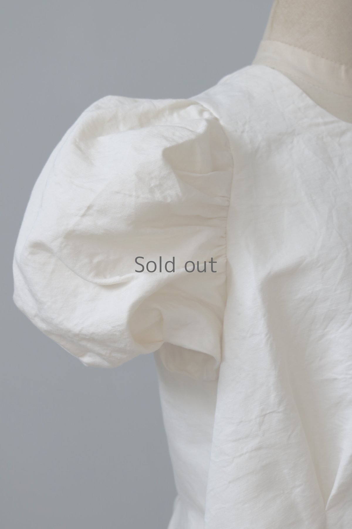 画像5: 【ササキチホ】ラミーコットン　装袖ブラウス s/s（生成り） (5)