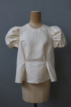 画像3: 【ササキチホ】ラミーコットン　装袖ブラウス s/s（生成り） (3)