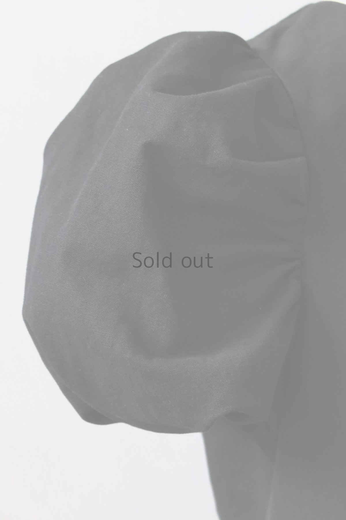 画像5: 【ササキチホ】アンティークリネン×染　装袖ブラウス　s/s （黒） (5)