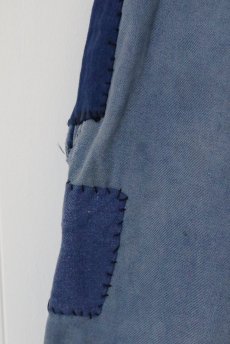 画像13: 【MITSUGU SASAKI】ビンテージ×リメイク パッチワーク フレンチワークパンツ（シンチバックあり） (13)