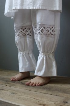 画像1: 【ササキチホ】クロシェレースのアンティークペチパンツ (1)