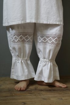 画像2: 【ササキチホ】クロシェレースのアンティークペチパンツ (2)