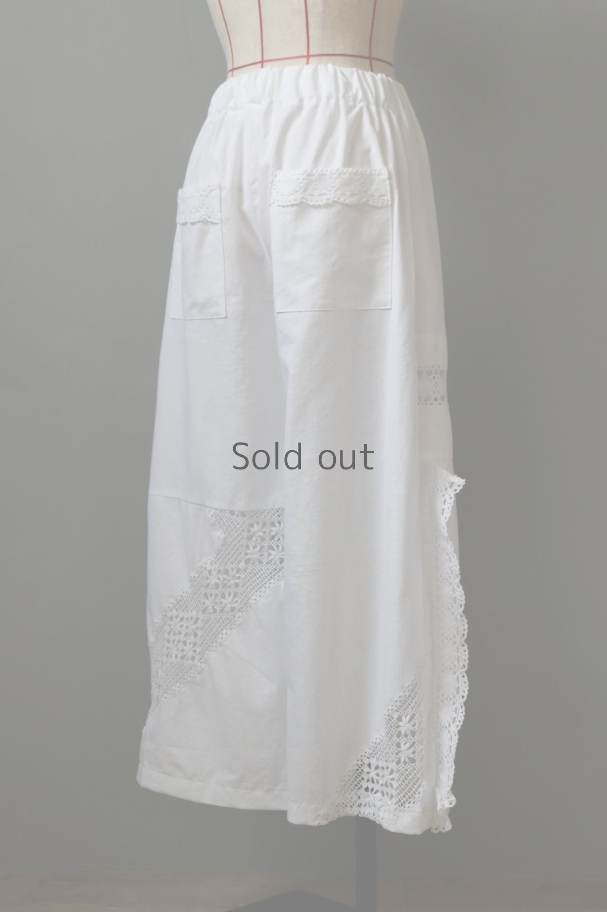 画像7: 【ササキチホ】クロシェレースのリメイクパンツ (7)