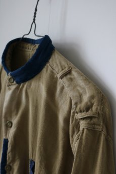 画像3: 【MITSUGU SASAKI】ビンテージリメイク　チェコ軍　パッチワークプルオーバーシャツ（with 藍染古布） (3)