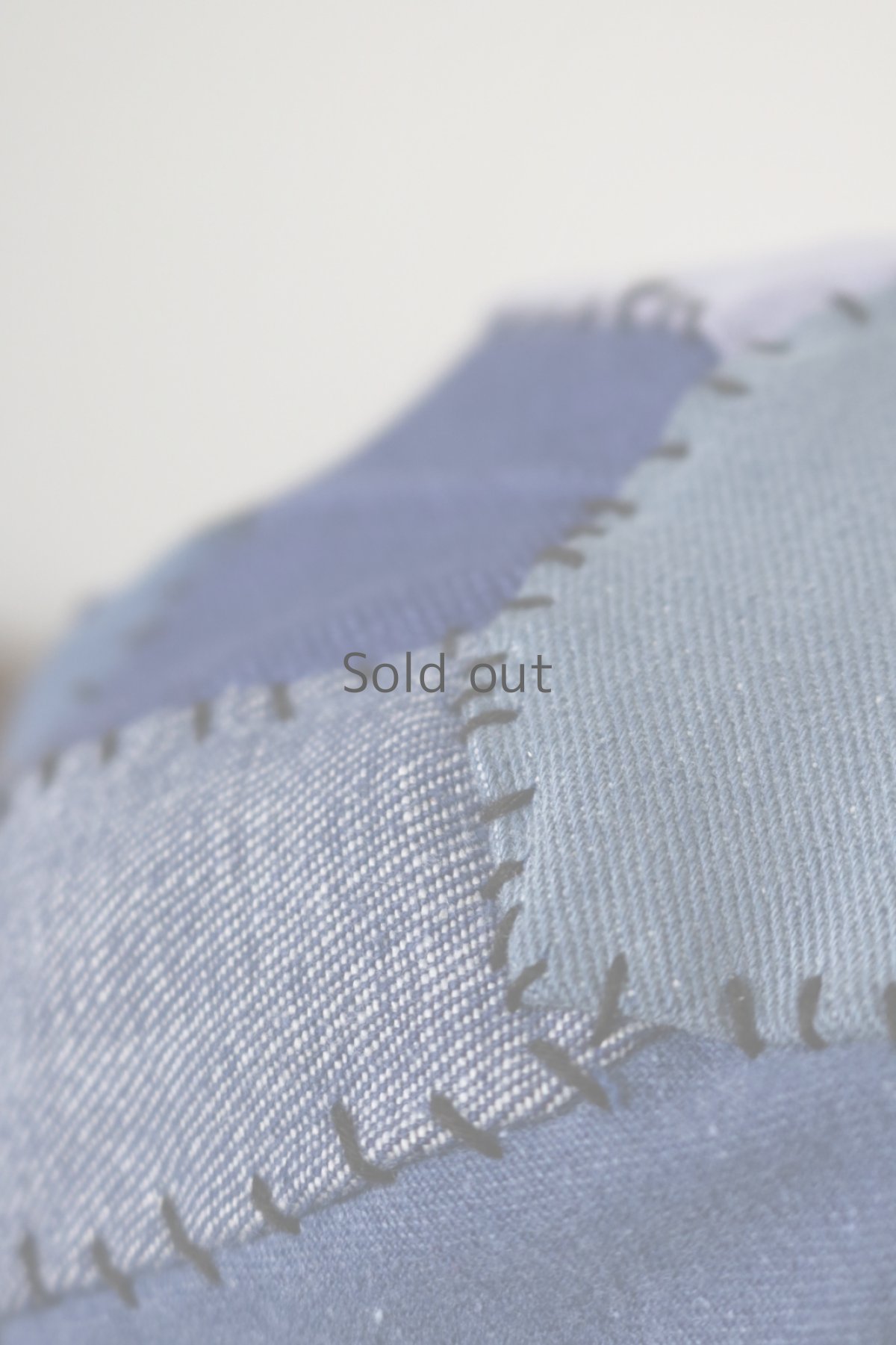 画像5: 【MITSUGU SASAKI】ビンテージリメイク パッチワーク ブルーワークチャイナキャップ (5)