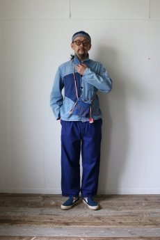 画像10: 【MITSUGU SASAKI】ビンテージ×リメイク フレンチワーク　ワイドパンツ（リサイズ） (10)