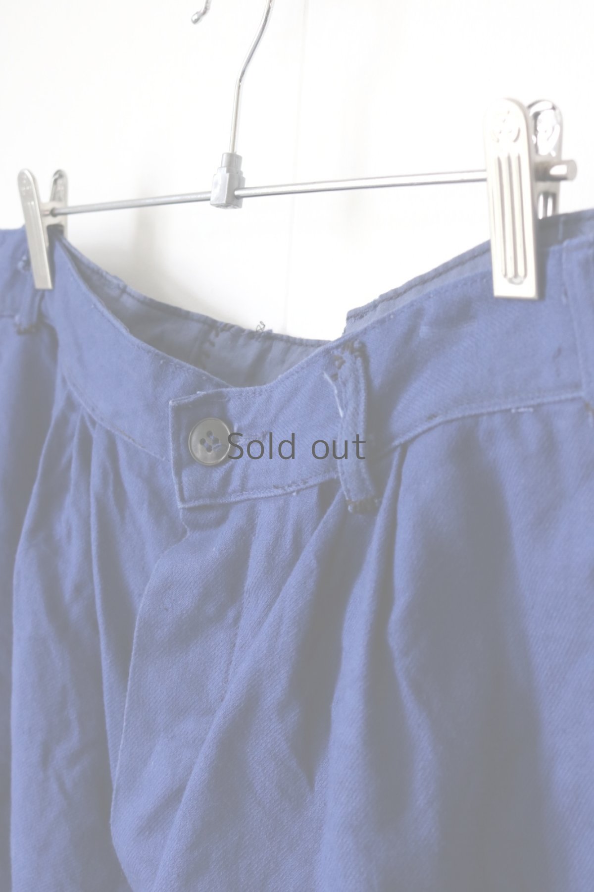 画像3: 【MITSUGU SASAKI】ビンテージ×リメイク フレンチワーク　ワイドパンツ（リサイズ） (3)