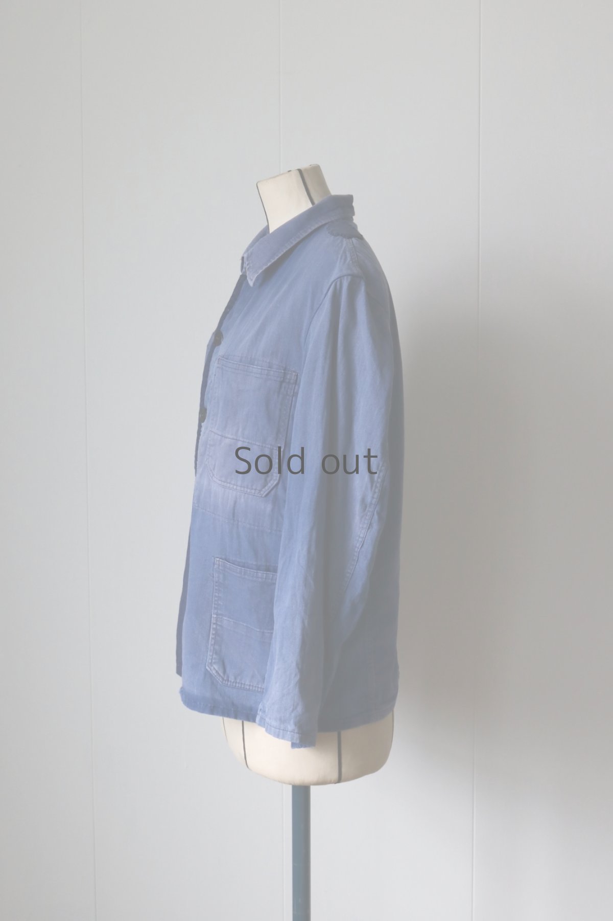 画像9: 【MITSUGU SASAKI】ビンテージリメイク パッチワーク HBTワークジャケット(小さめ) (9)