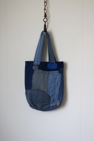 フレンチワークウエア　佐々木洋品店　フレンチ古着　パッチワーク　リメイク SASAKI-JIRUSHI/French vintage patchwork blue work jacket