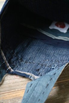 画像9: 【MITSUGU SASAKI】藍染古布　雪ん子絣　トートバッグ (9)