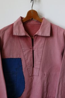 画像2: 【MITSUGU SASAKI】ビンテージリメイク　パッチワークフィッシャーマン　ワークシャツ (2)