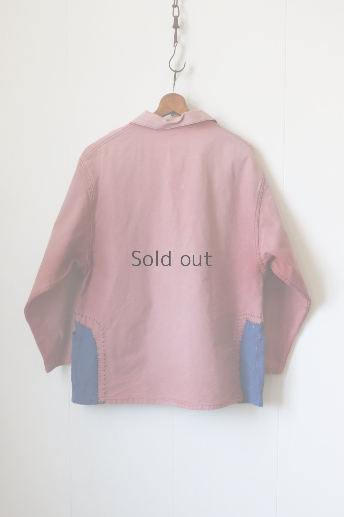 画像8: 【MITSUGU SASAKI】ビンテージリメイク　パッチワークフィッシャーマン　ワークシャツ (8)