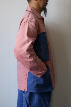 画像17: 【MITSUGU SASAKI】ビンテージリメイク　パッチワークフィッシャーマン　ワークシャツ (17)