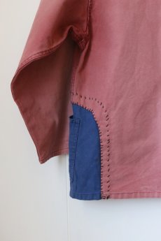 画像9: 【MITSUGU SASAKI】ビンテージリメイク　パッチワークフィッシャーマン　ワークシャツ (9)