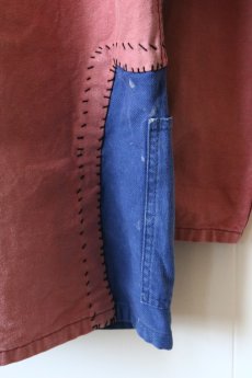 画像10: 【MITSUGU SASAKI】ビンテージリメイク　パッチワークフィッシャーマン　ワークシャツ (10)