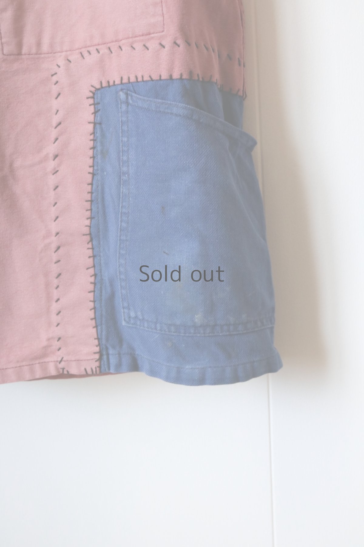 画像5: 【MITSUGU SASAKI】ビンテージリメイク　パッチワークフィッシャーマン　ワークシャツ (5)