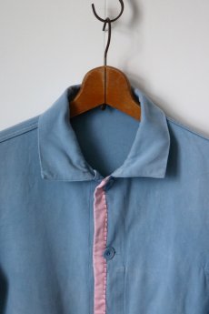 画像3: 【MITSUGU SASAKI】ビンテージリメイク カラフルパッチワーク ワークジャケット(ピンク) (3)