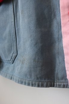 画像9: 【MITSUGU SASAKI】ビンテージリメイク カラフルパッチワーク ワークジャケット(ピンク) (9)