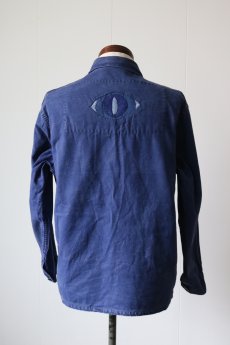 画像4: 【MITSUGU SASAKI】ビンテージリメイク×布の怪　フレンチワークジャケット（百目） (4)